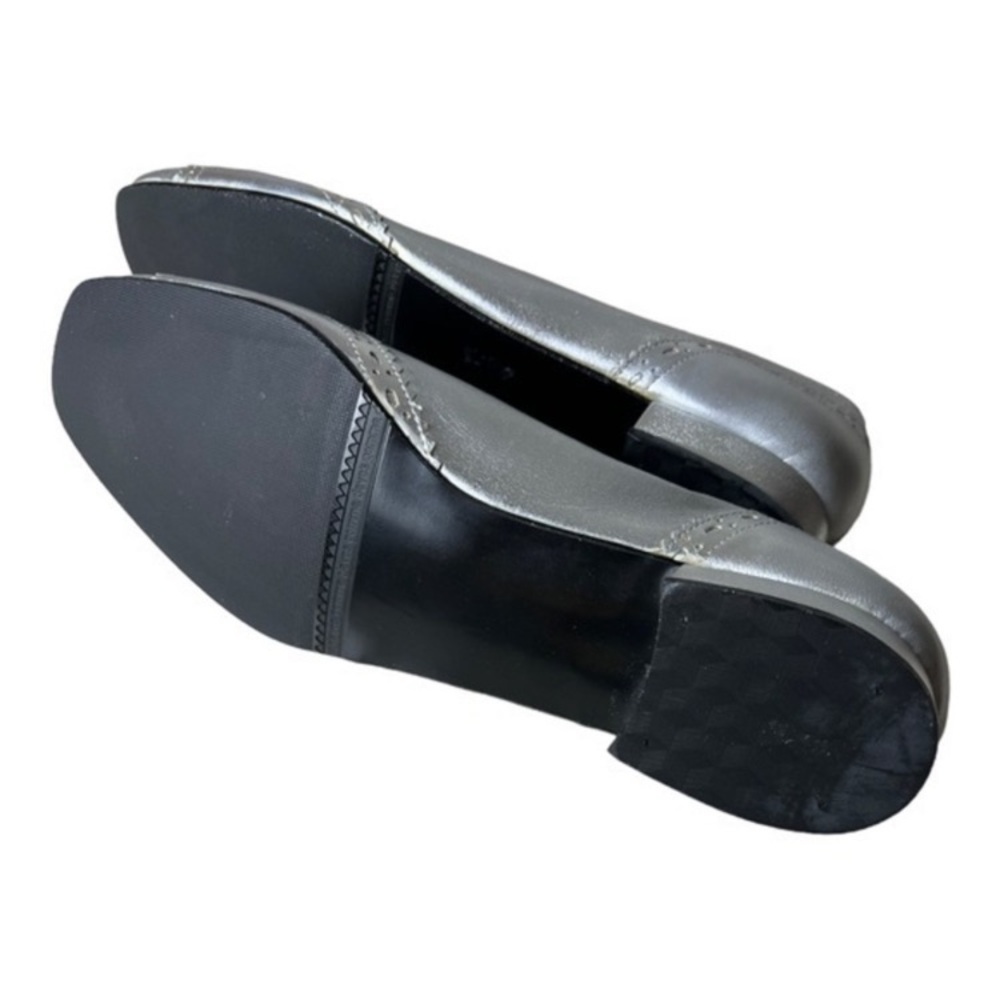 Vintage 1970s California Magdesians Silver Flat Pump Shoes Size 8.5 N - Picture 7 of 8